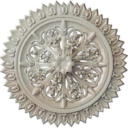 Ekena Millwork Lariah Ceiling Medallion (Fits Canopies up to 1 3/8"), 24 3/4"OD 1 3/8"ID x 3 1/4"P, Flash Blue CM24LAFBS